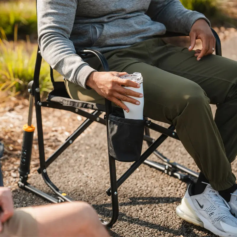 Heavy-Duty Freestyle Freestyle Rocker Elite - Choice 460 - Patented Spring-Action Rocking Chair for Camping Detail