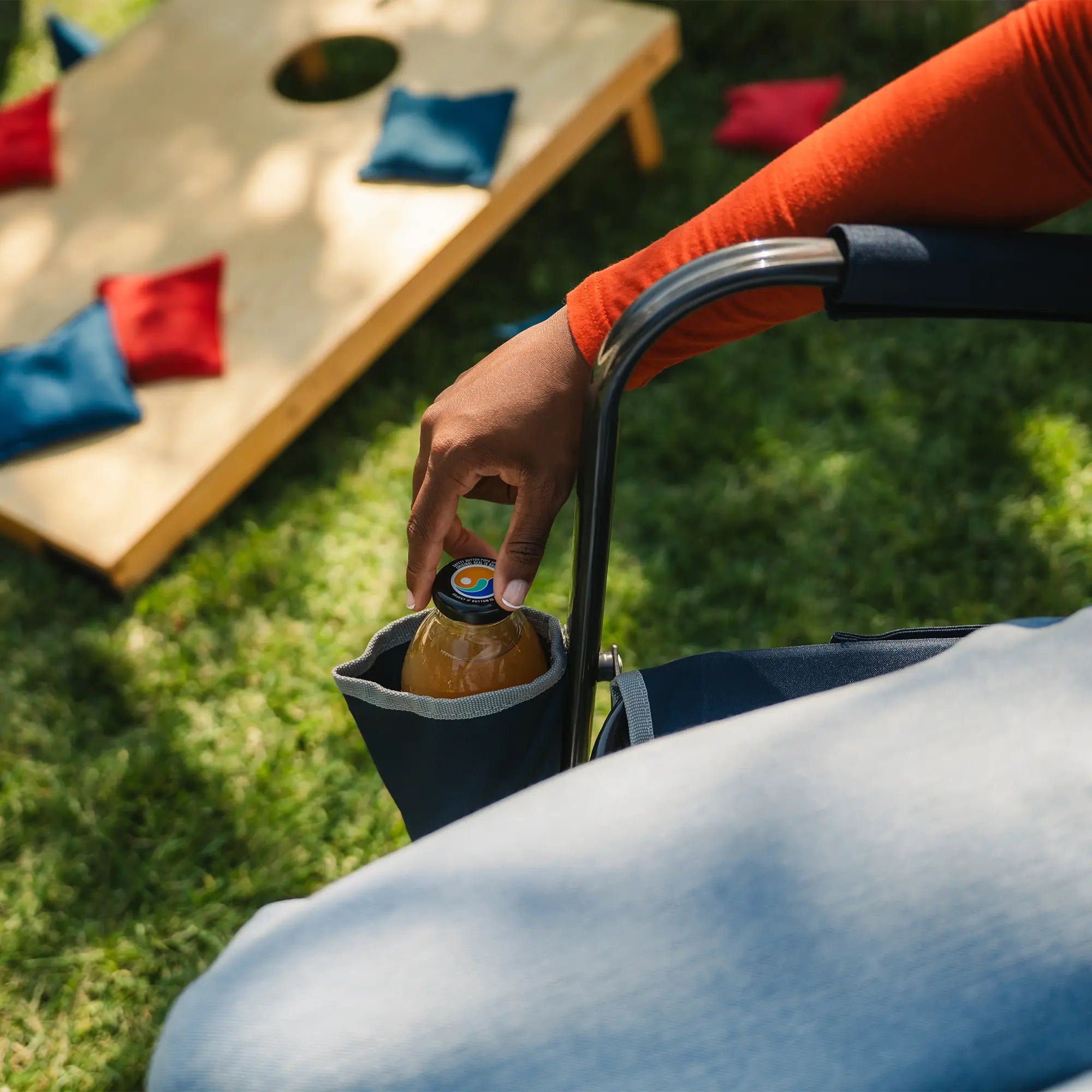 Patented Spring-Action Freestyle Rocker - Choice 711 - RoadTrip Rocker Smooth Motion Camp Chair Detail