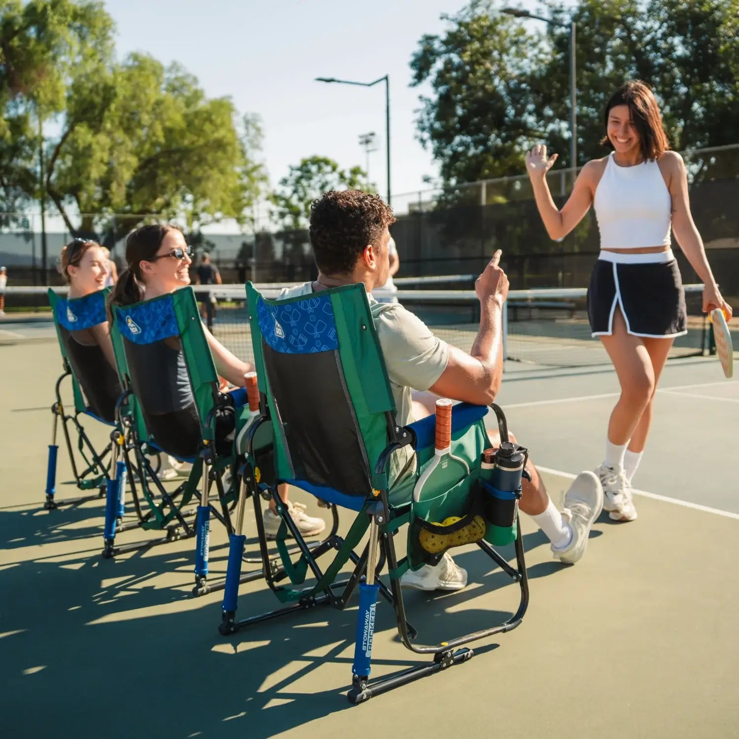 Smooth Motion Stowaway Rocker - Choice 794 - Freestyle Rocker Portable Outdoor Folding Chair Detail