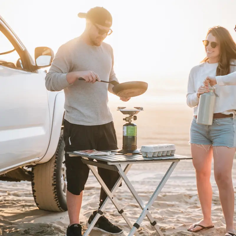 Heat-Resistant Compact Camp Table 25 - Choice 214 - Multi-Functional Heavy-Duty Grilling Table Counter Detail