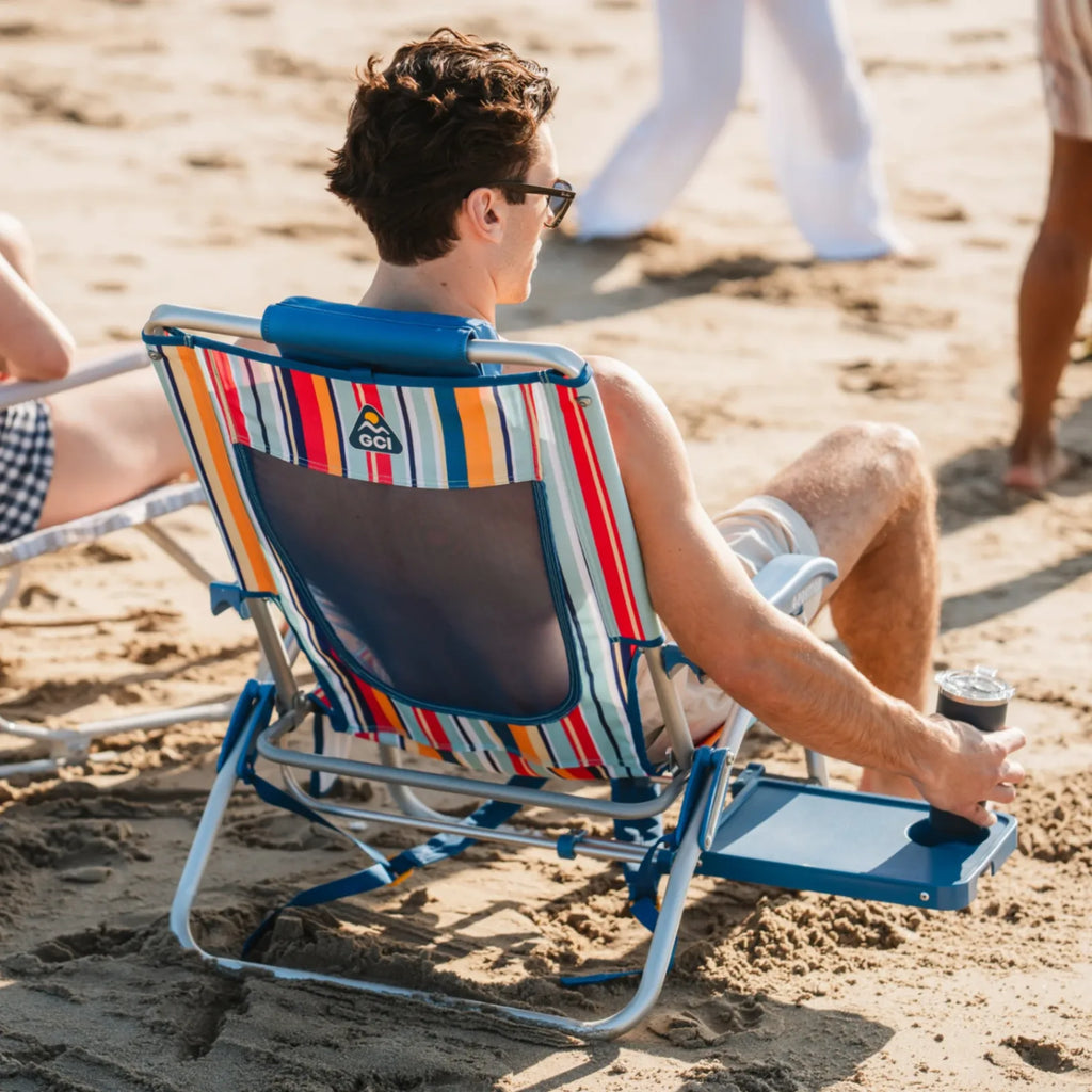 Rust-Resistant Aluminum Big Surf with Slide Table - Choice 334 - Rust-Resistant Aluminum Sand-Friendly Lounge Chair Detail