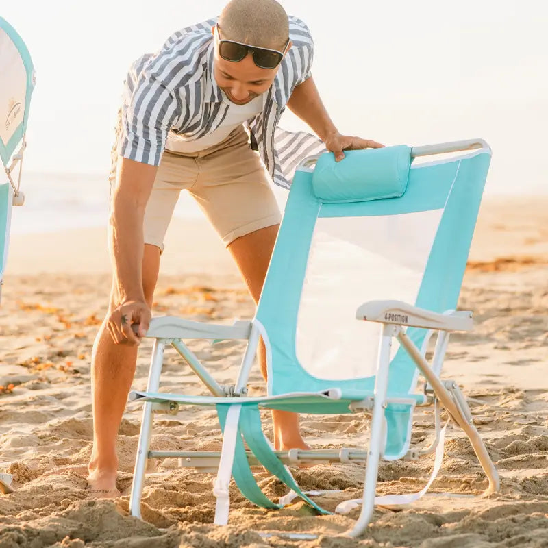 Rust-Resistant Aluminum Big Surf with Slide Table - Choice 334 - Rust-Resistant Aluminum Sand-Friendly Lounge Chair Detail