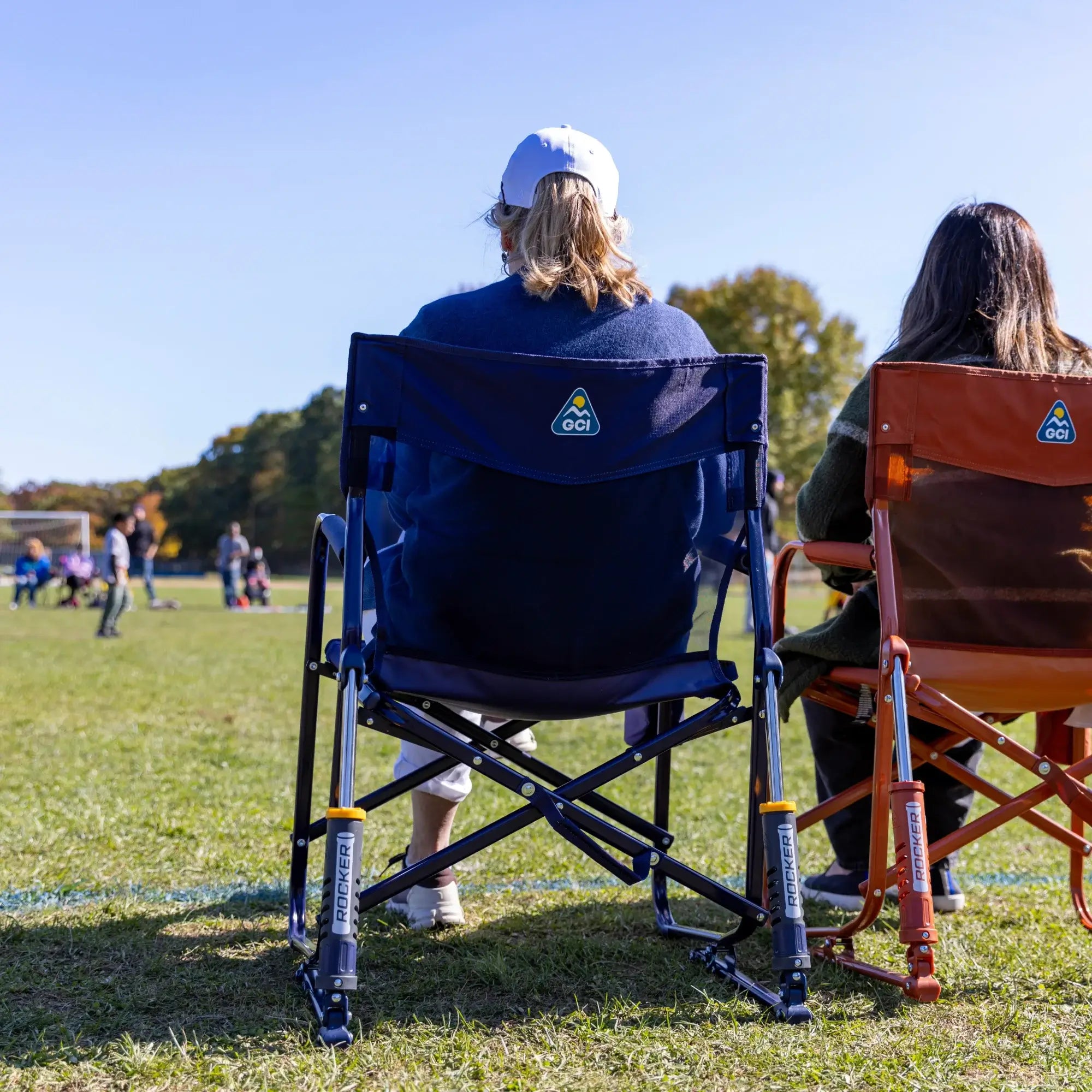 Heavy-Duty Freestyle Freestyle Rocker Elite - Choice 460 - Patented Spring-Action Rocking Chair for Camping Detail