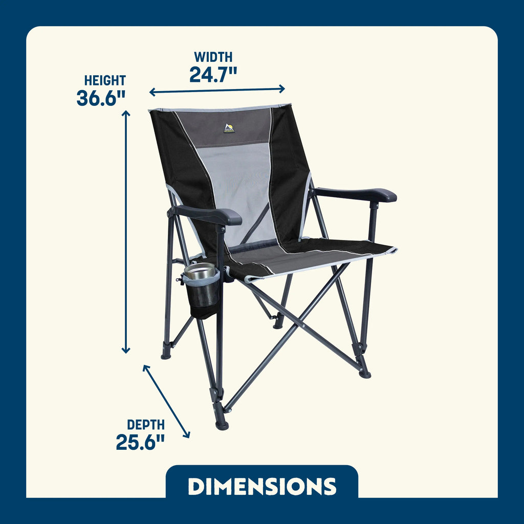 Micro-Folding Eazy Chair - Choice 976 - Premium Slim-Fold Compact Chair with Messenger Bag Detail