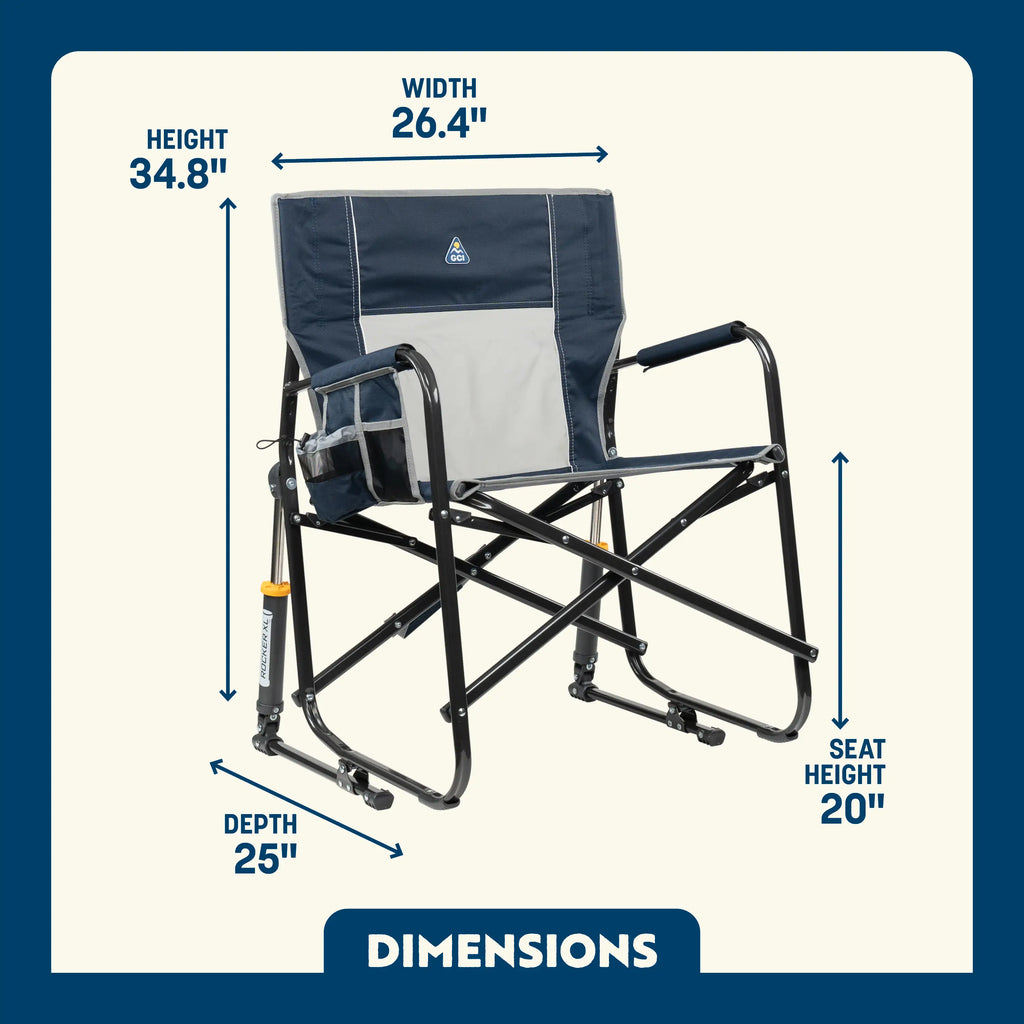 Heavy-Duty Freestyle Freestyle Rocker XL - Choice 552 - RoadTrip Rocker Smooth Motion Camp Chair Detail