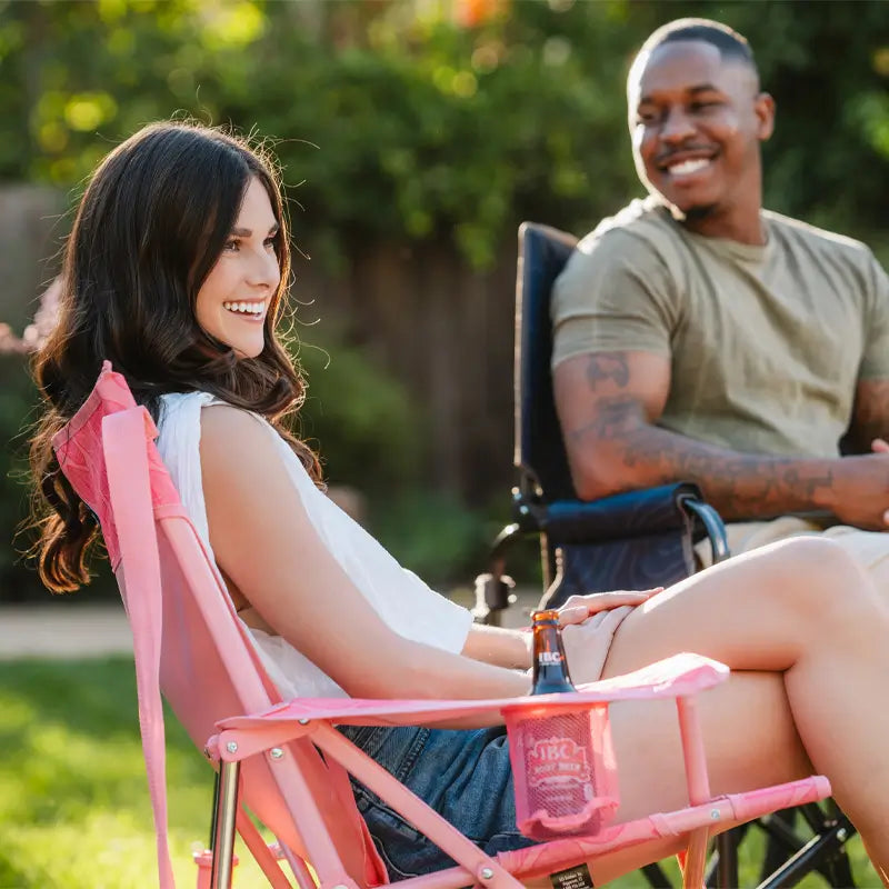 Premium All-Weather Kickback Rocker - Choice 345 - Freestyle Rocker Portable Outdoor Folding Chair Detail
