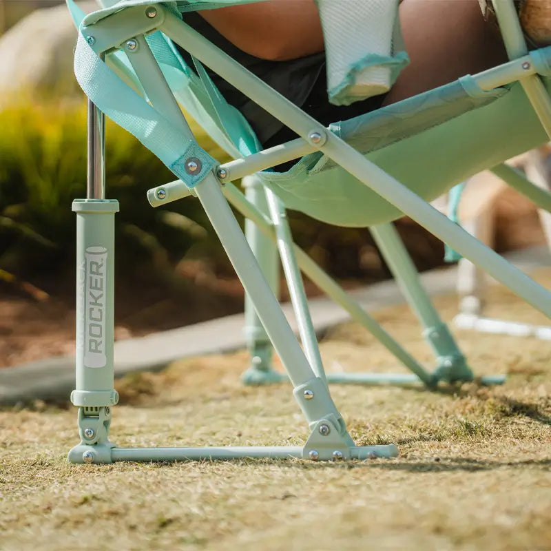 Premium All-Weather Kickback Rocker - Choice 345 - Freestyle Rocker Portable Outdoor Folding Chair Detail
