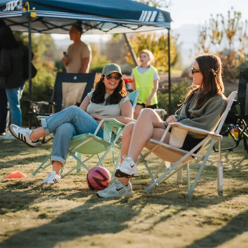 Premium All-Weather Kickback Rocker - Choice 345 - Freestyle Rocker Portable Outdoor Folding Chair Detail