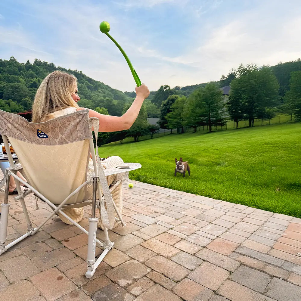 Premium All-Weather Kickback Rocker - Choice 345 - Freestyle Rocker Portable Outdoor Folding Chair Detail