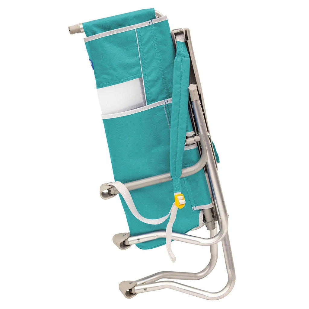 Rust-Resistant Aluminum Bi-Fold Beach Chair - Choice 601 - Portable Heavy-Duty Low Boy Chair for Ocean Side Detail