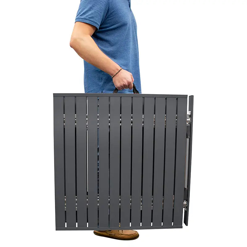 Slim-Fold Slim-Fold Table XL - Choice 651 - Slim-Fold Outdoor Cook Station with Storage Shelves Detail