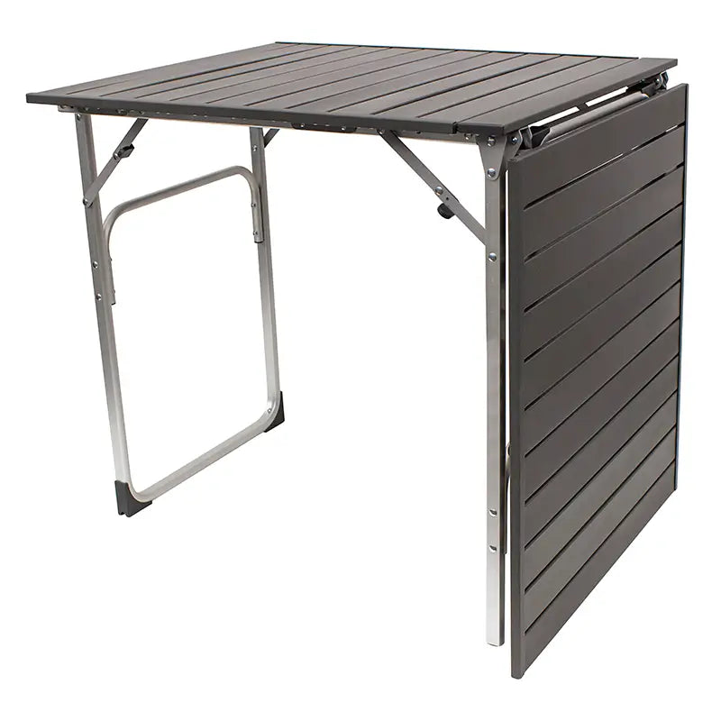 Slim-Fold Slim-Fold Table XL - Choice 651 - Slim-Fold Outdoor Cook Station with Storage Shelves Detail