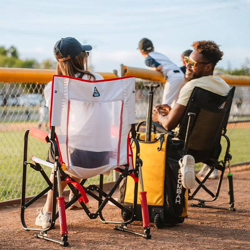 Smooth Motion Stowaway Rocker - Choice 794 - Freestyle Rocker Portable Outdoor Folding Chair Detail