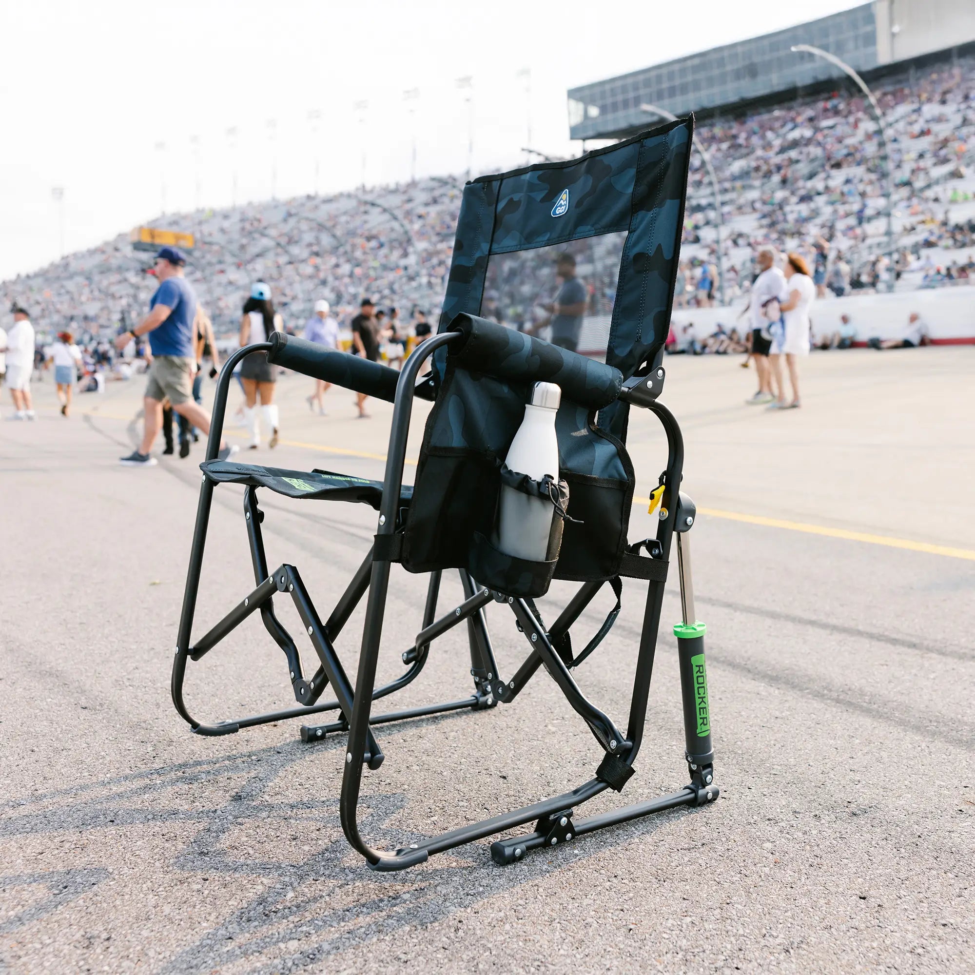Smooth Motion Stowaway Rocker - Choice 794 - Freestyle Rocker Portable Outdoor Folding Chair Detail