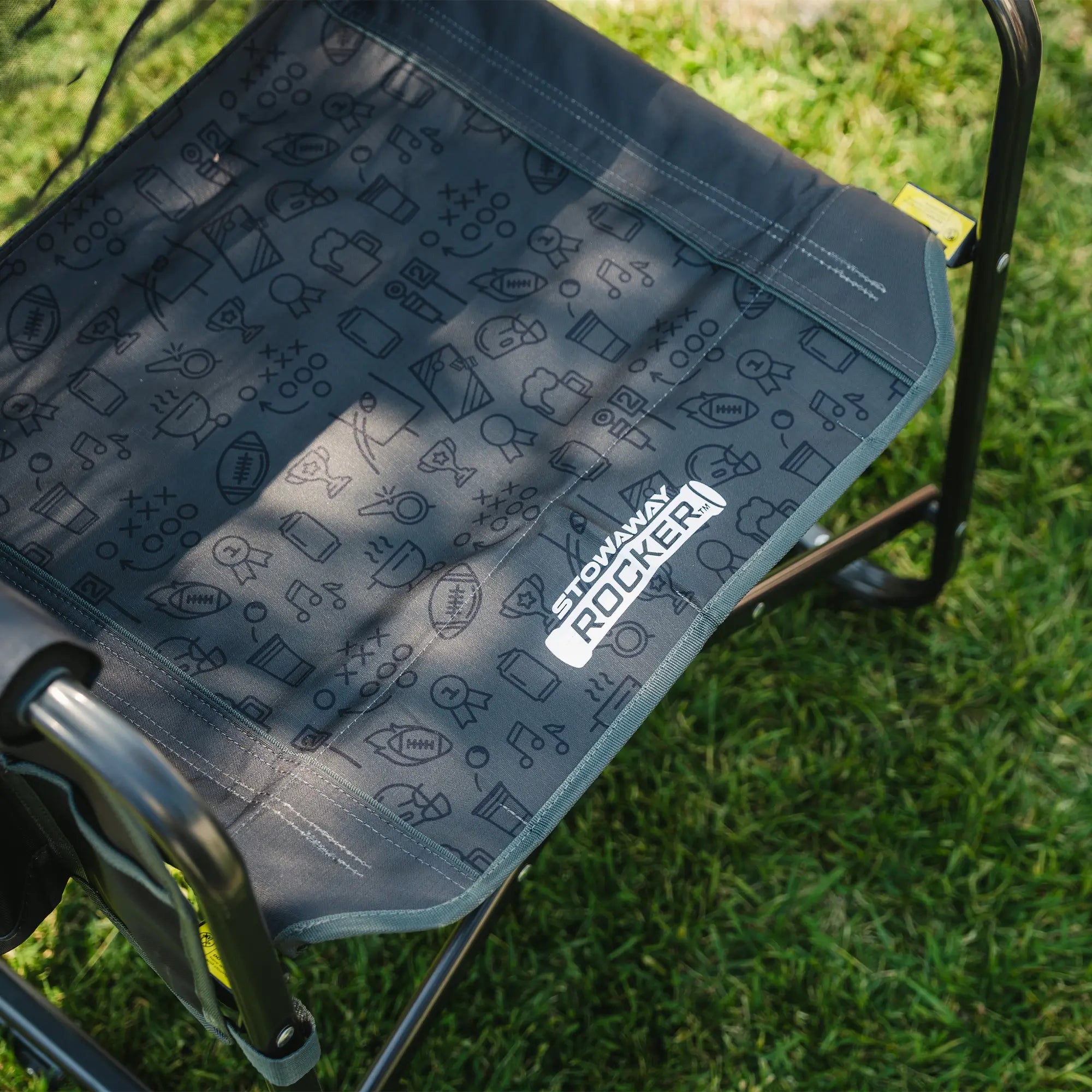 Smooth Motion Stowaway Rocker - Choice 794 - Freestyle Rocker Portable Outdoor Folding Chair Detail