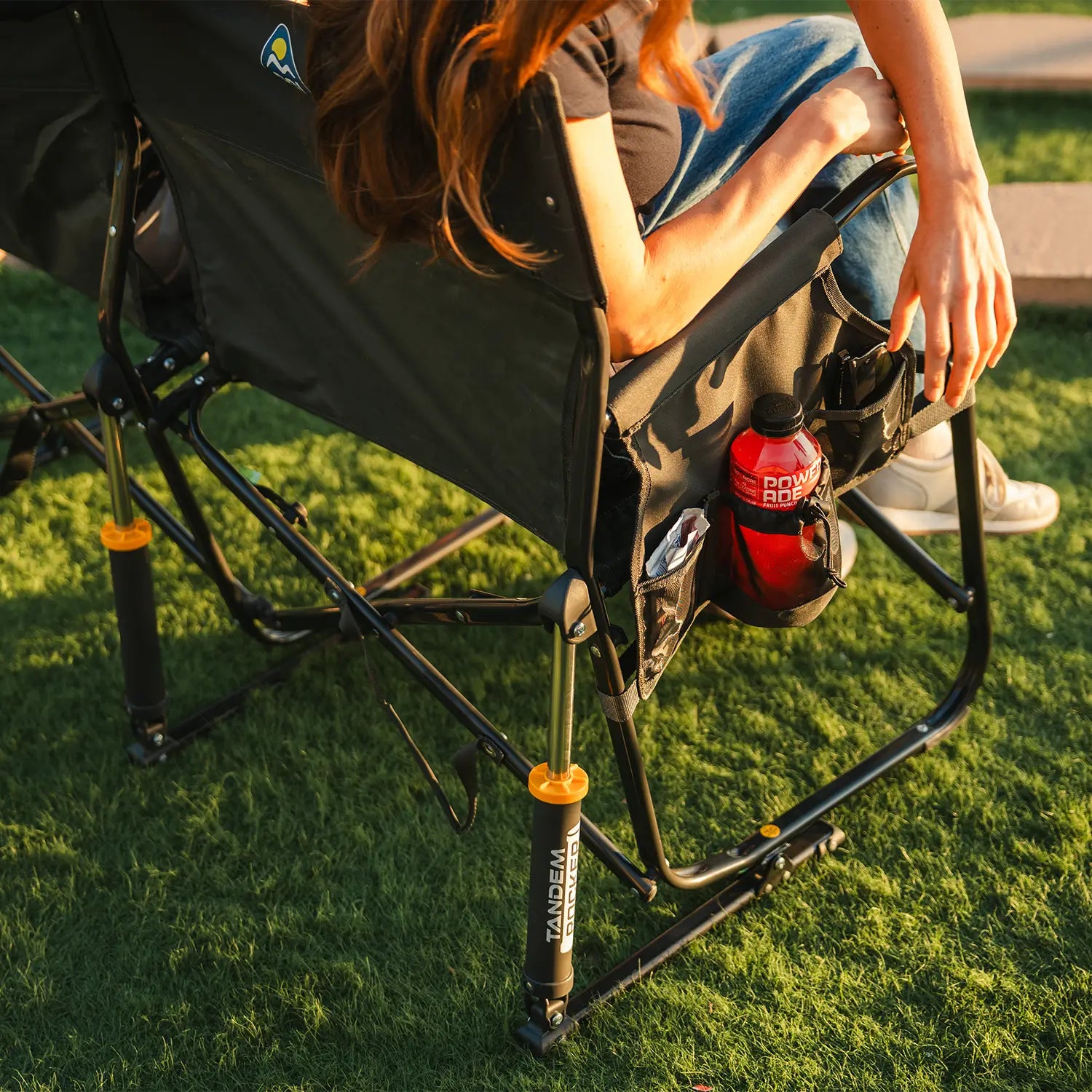 Patented Spring-Action Tandem Rocker - Choice 227 - Patented Spring-Action Rocking Chair for Camping Detail