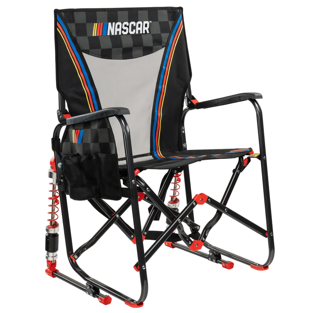 Premium All-Weather Adjustable Rocker - NASCAR - Choice 899 - Patented Spring-Action Rocking Chair for Camping - Default Title