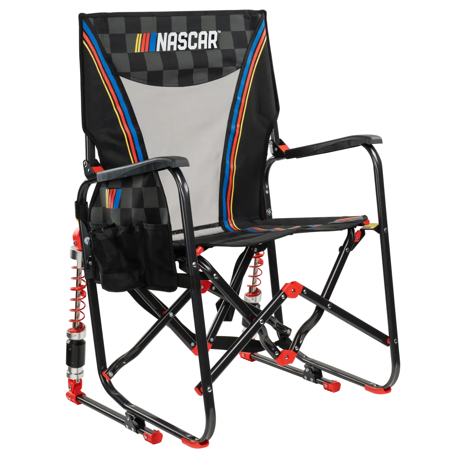 Premium All-Weather Adjustable Rocker - NASCAR - Choice 899 - Patented Spring-Action Rocking Chair for Camping - Default Title