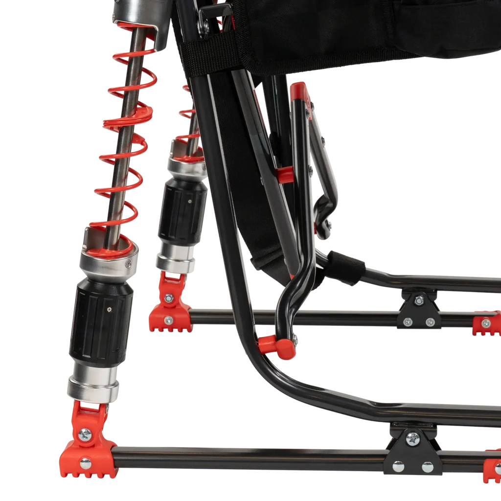 Premium All-Weather Adjustable Rocker - NASCAR - Choice 899 - Patented Spring-Action Rocking Chair for Camping Detail