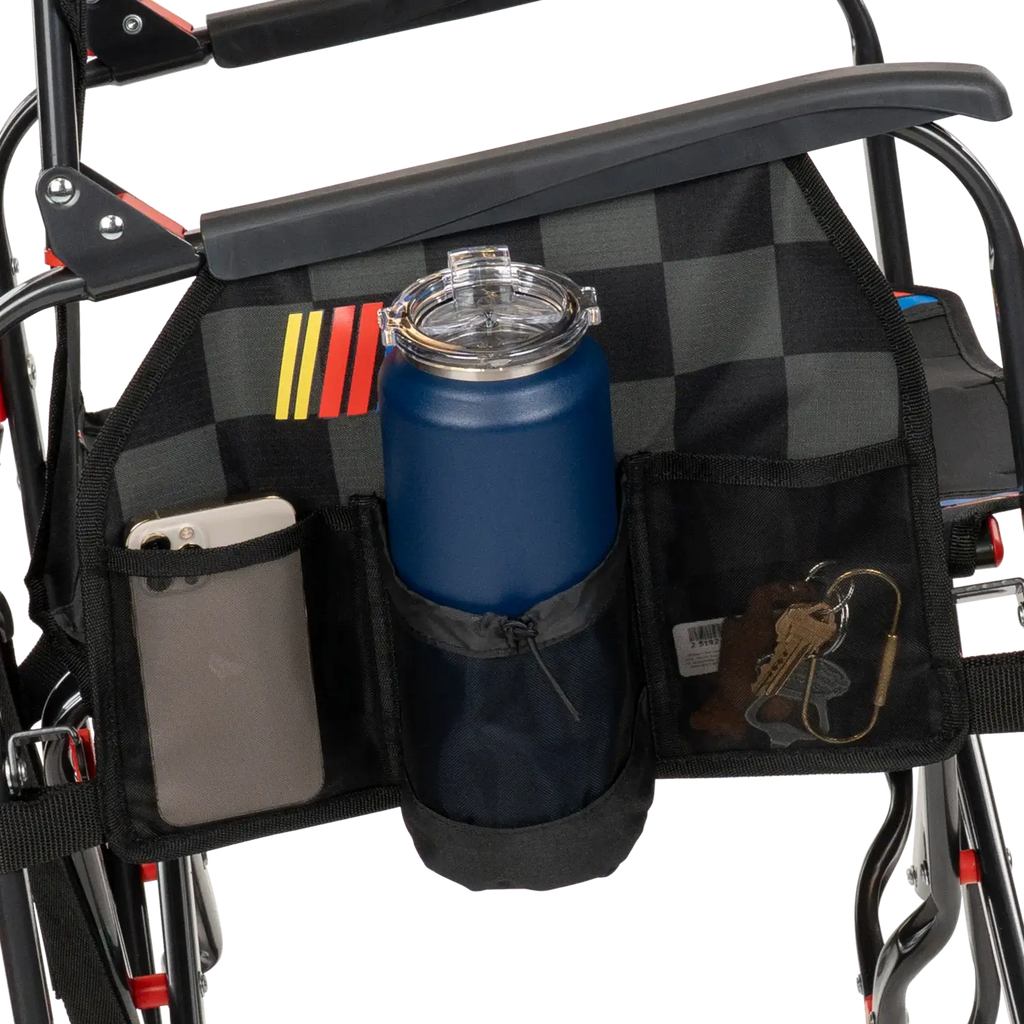 Premium All-Weather Adjustable Rocker - NASCAR - Choice 899 - Patented Spring-Action Rocking Chair for Camping Detail