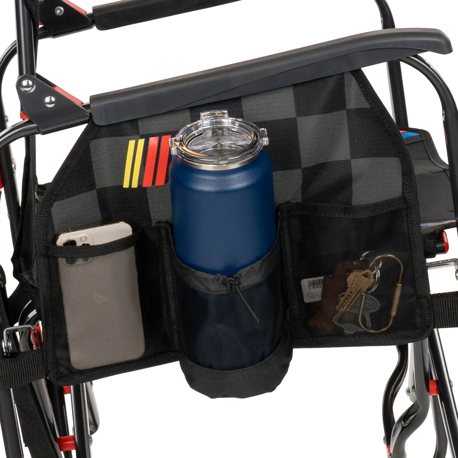 Premium All-Weather Adjustable Rocker - NASCAR - Choice 899 - Patented Spring-Action Rocking Chair for Camping Detail