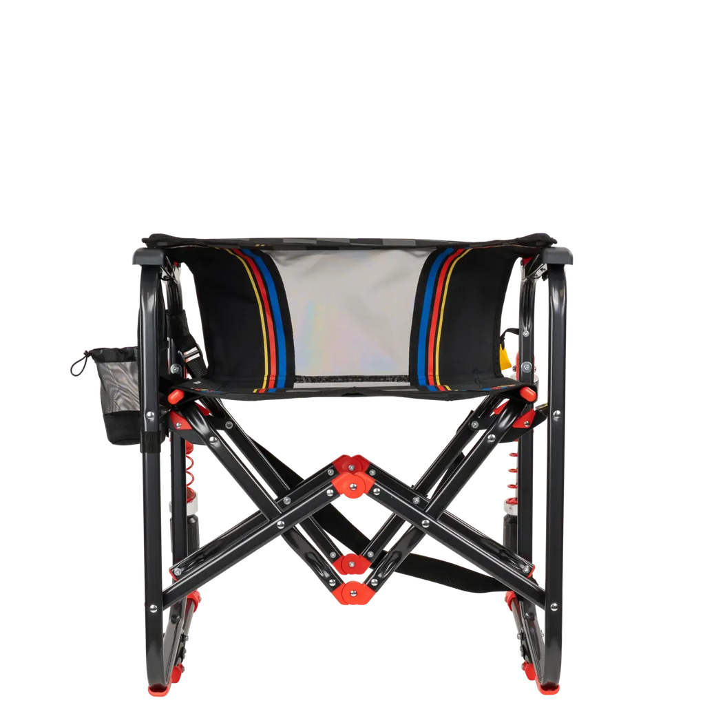 Premium All-Weather Adjustable Rocker - NASCAR - Choice 899 - Patented Spring-Action Rocking Chair for Camping Detail