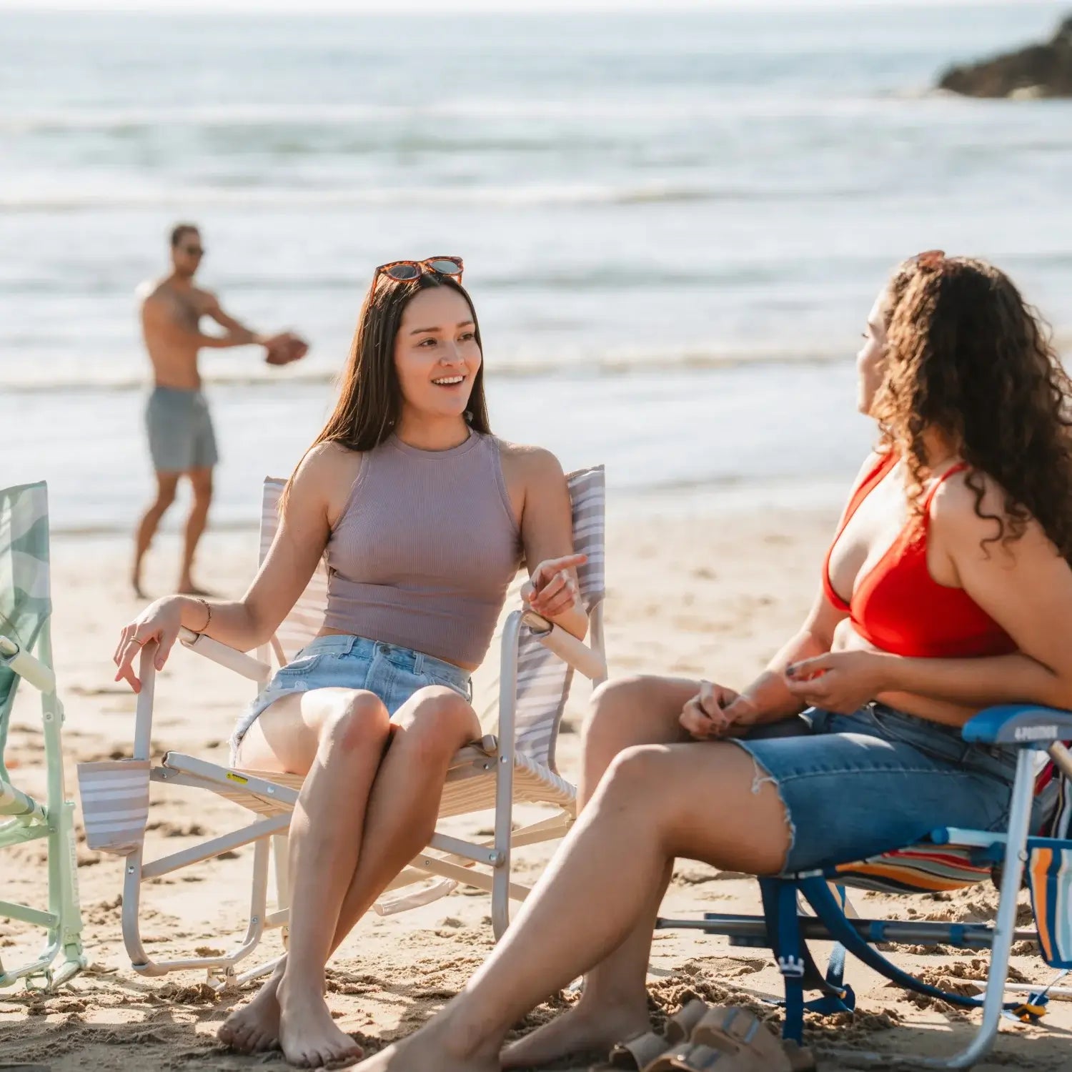 Patented Spring-Action Beach Rocker - Choice 712 - Freestyle Rocker Portable Outdoor Folding Chair Detail