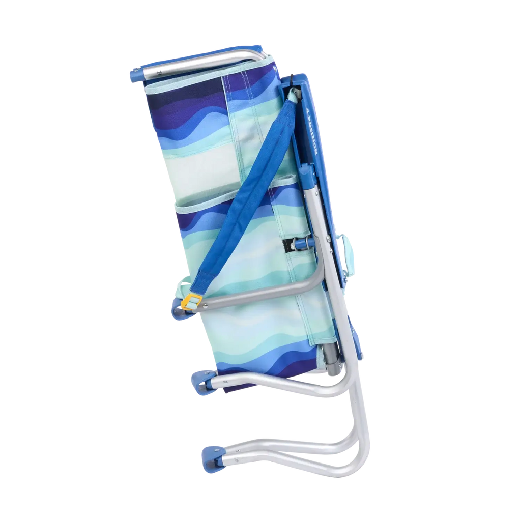 Rust-Resistant Aluminum Bi-Fold Beach Chair - Choice 601 - Portable Heavy-Duty Low Boy Chair for Ocean Side Detail