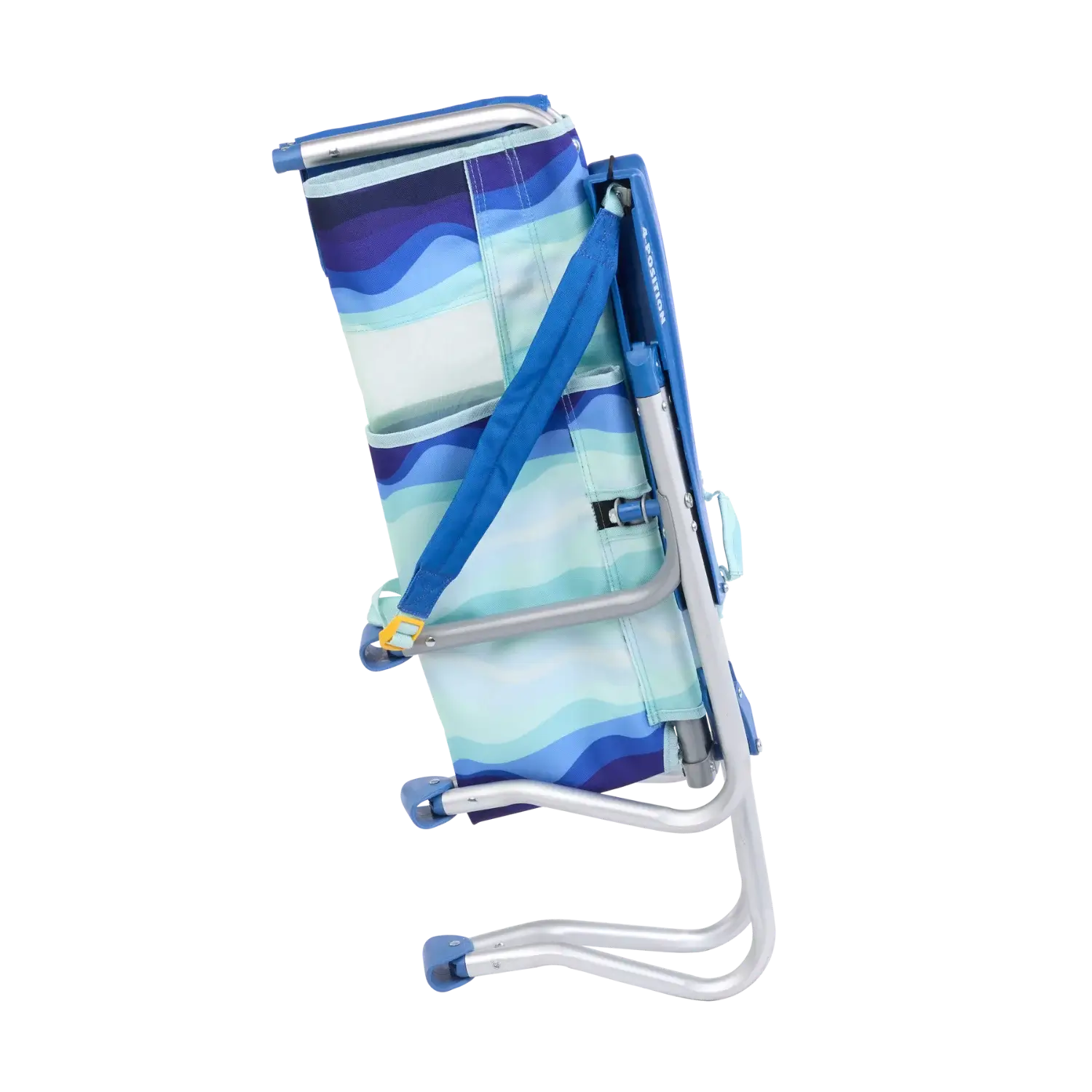 Rust-Resistant Aluminum Bi-Fold Beach Chair - Choice 601 - Portable Heavy-Duty Low Boy Chair for Ocean Side Detail