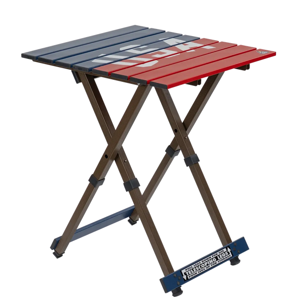 Portable Staging Compact Camp Table 20 - USA Anniversary Deluxe - Choice 757 - Multi-Functional Heavy-Duty Grilling Table Counter - Default Title