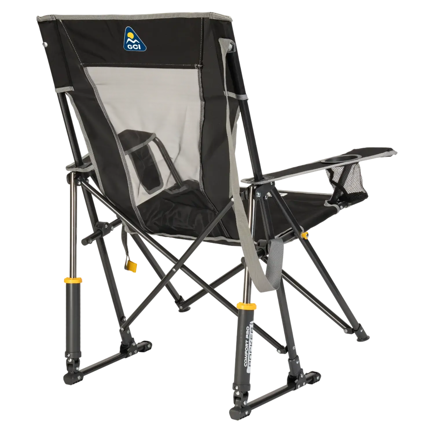 Luxury Camp Comfort Pro Rocker - Choice 375 - Patented Spring-Action Rocking Chair for Camping Detail