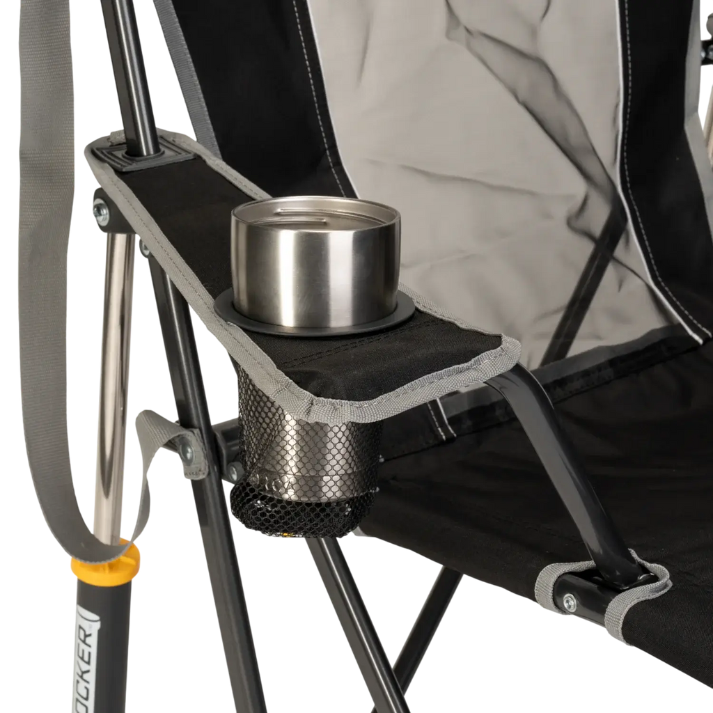 Luxury Camp Comfort Pro Rocker - Choice 375 - Patented Spring-Action Rocking Chair for Camping Detail