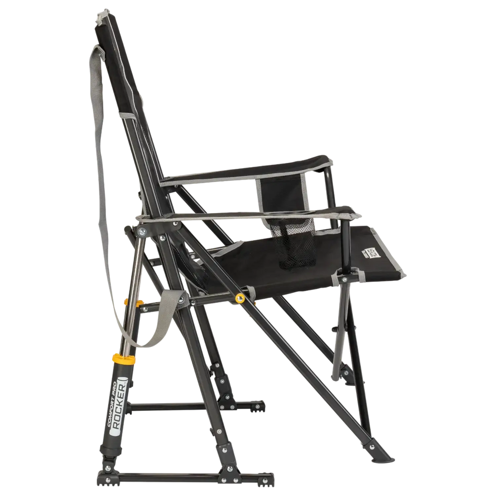Luxury Camp Comfort Pro Rocker - Choice 375 - Patented Spring-Action Rocking Chair for Camping Detail