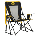 Premium All-Weather College Comfort Pro Rocker - Iowa Hawkeyes - Choice 249 - Patented Spring-Action Rocking Chair for Camping - Default Title