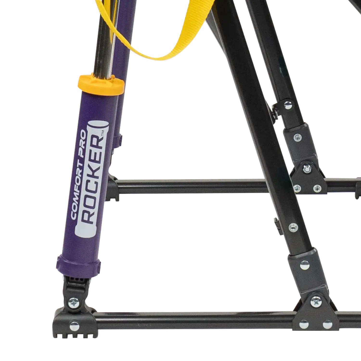 Heavy-Duty Freestyle College Comfort Pro Rocker - LSU Tigers - Choice 880 - RoadTrip Rocker Smooth Motion Camp Chair Detail