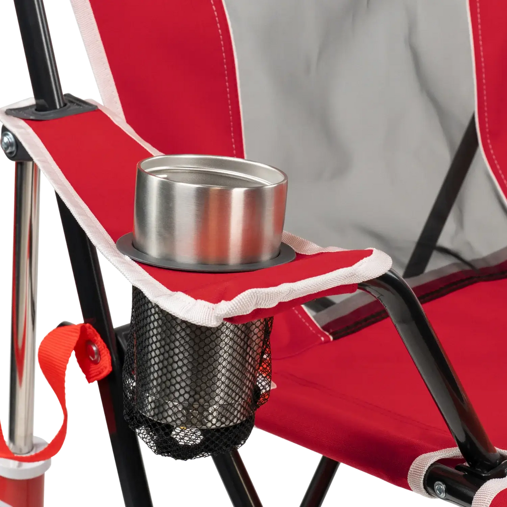 Premium All-Weather College Comfort Pro Rocker - Nebraska Cornhuskers - Choice 161 - Freestyle Rocker Portable Outdoor Folding Chair Detail