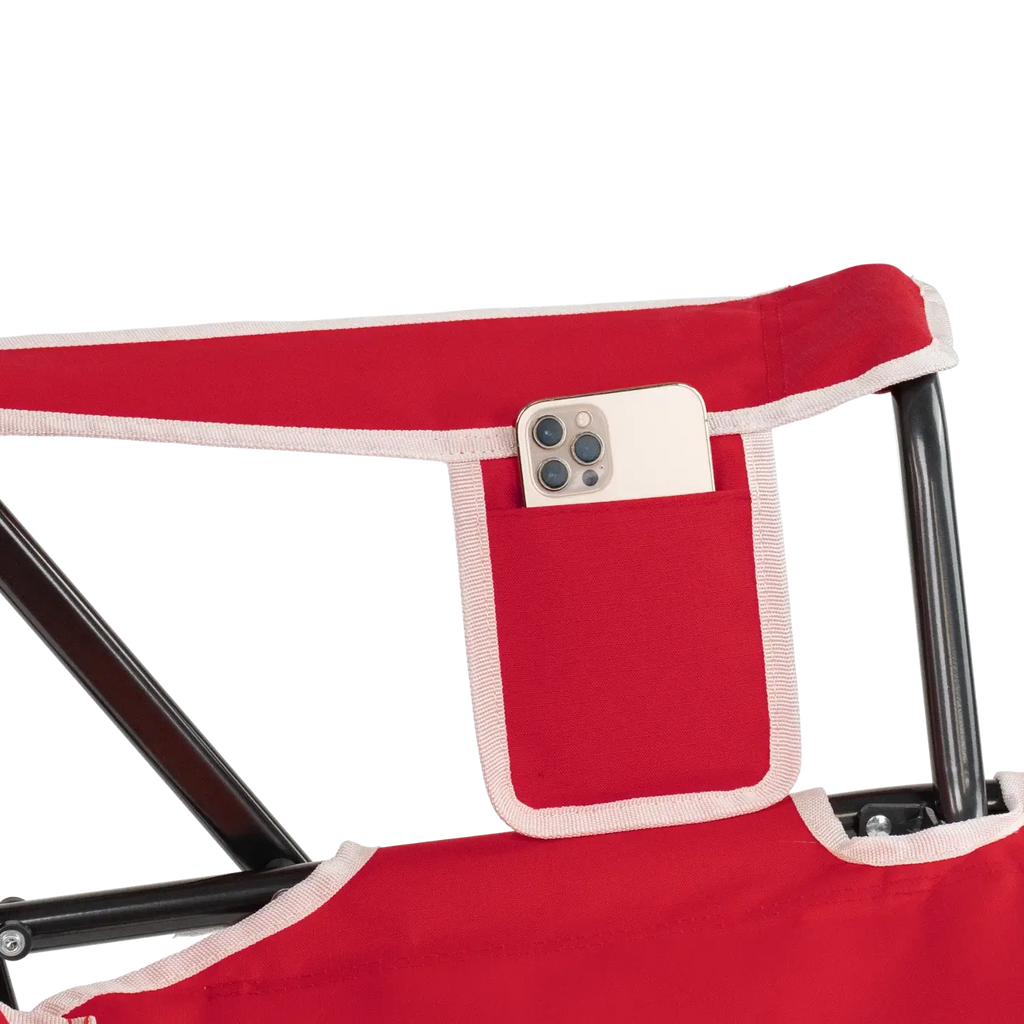 Premium All-Weather College Comfort Pro Rocker - Nebraska Cornhuskers - Choice 161 - Freestyle Rocker Portable Outdoor Folding Chair Detail