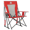 Luxury Camp College Comfort Pro Rocker - Ohio State Buckeyes - Choice 676 - RoadTrip Rocker Smooth Motion Camp Chair - Default Title