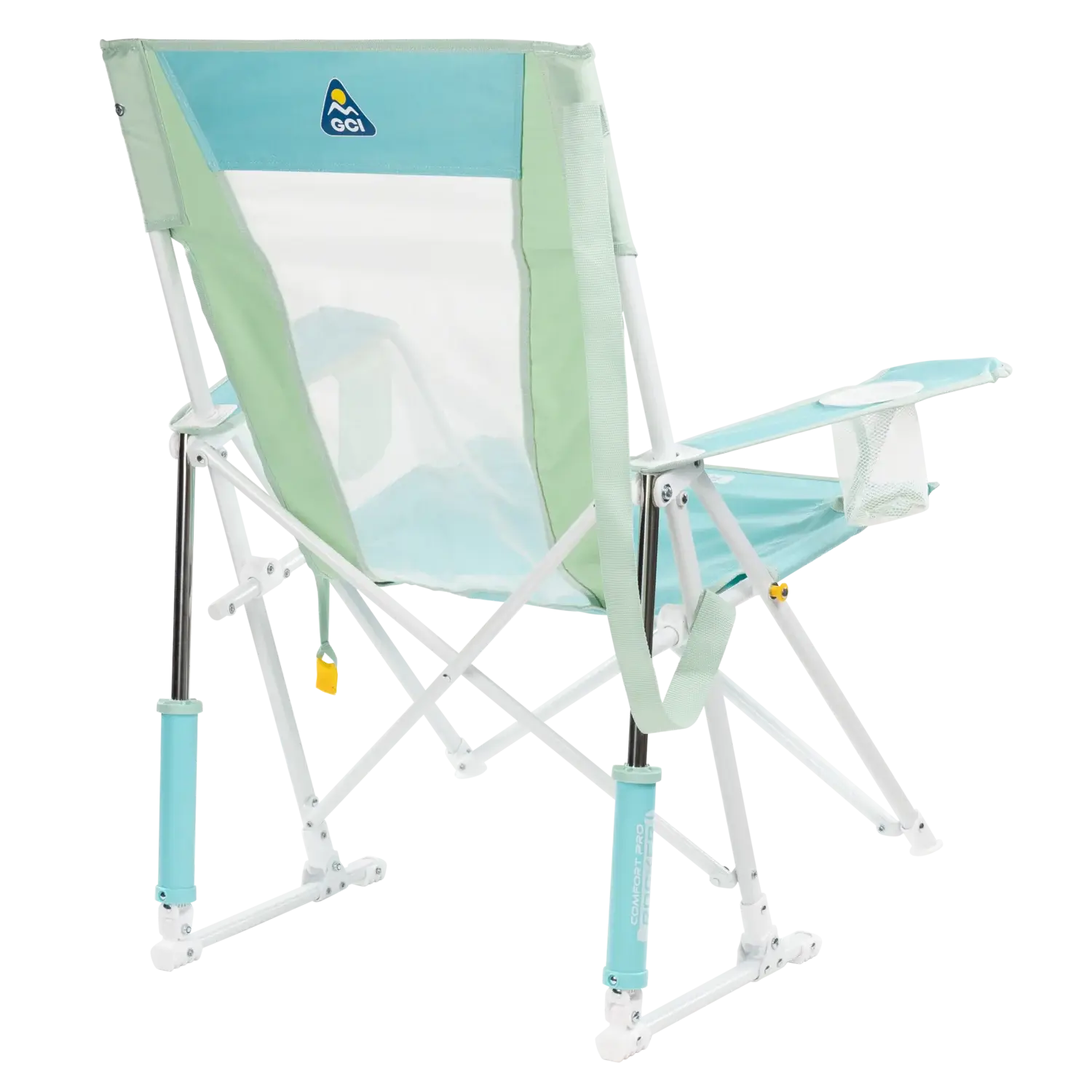 Luxury Camp Comfort Pro Rocker - Choice 375 - Patented Spring-Action Rocking Chair for Camping Detail
