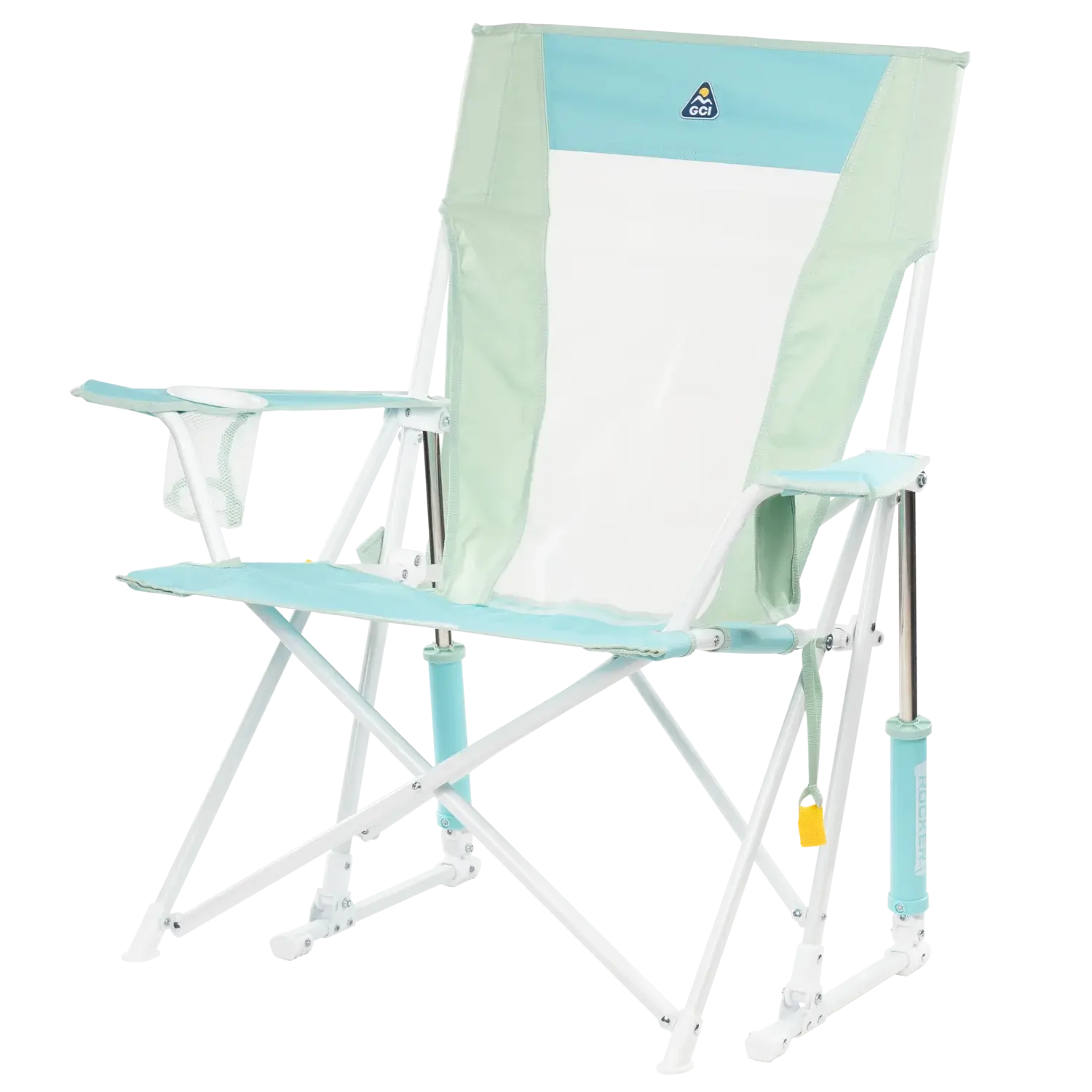 Luxury Camp Comfort Pro Rocker - Choice 375 - Patented Spring-Action Rocking Chair for Camping Detail