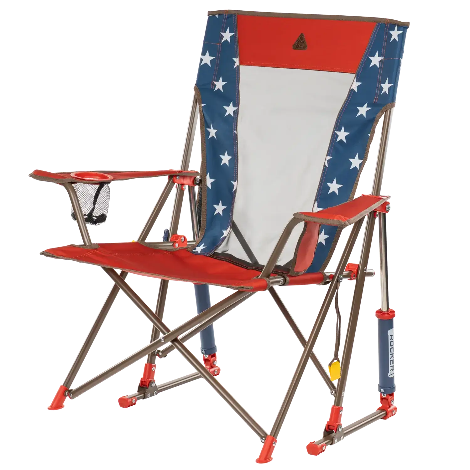 Premium All-Weather Comfort Pro Rocker - USA Anniversary Deluxe - Choice 424 - RoadTrip Rocker Smooth Motion Camp Chair Detail