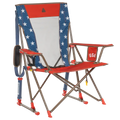 Premium All-Weather Comfort Pro Rocker - USA Anniversary Deluxe - Choice 424 - RoadTrip Rocker Smooth Motion Camp Chair - Default Title