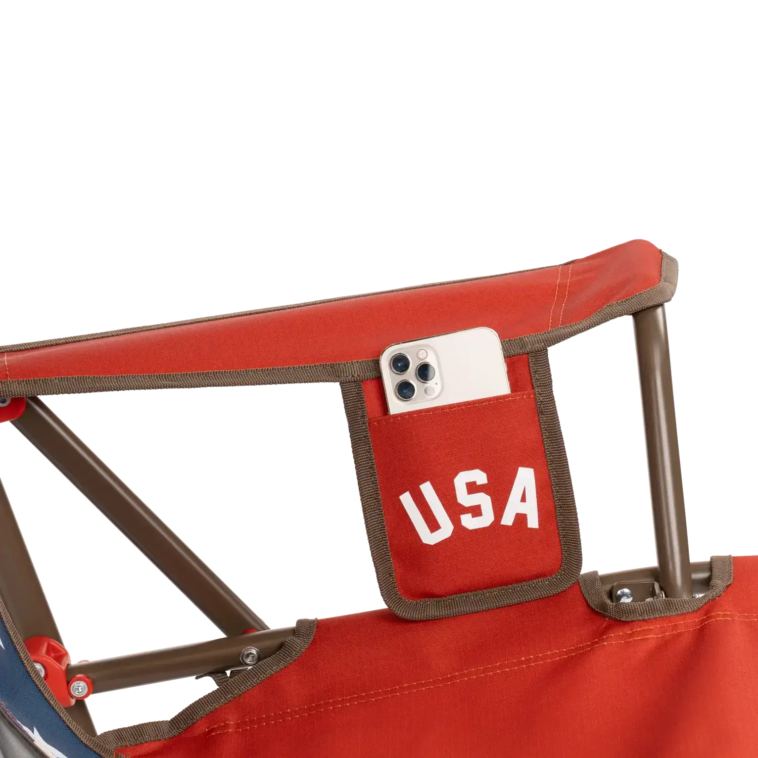 Premium All-Weather Comfort Pro Rocker - USA Anniversary Deluxe - Choice 424 - RoadTrip Rocker Smooth Motion Camp Chair Detail