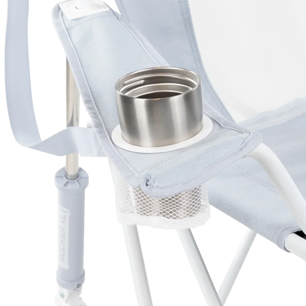 Luxury Camp Comfort Pro Rocker XL - Choice 107 - Heavy-Duty Kickback Rocker with Beverage Holder Detail