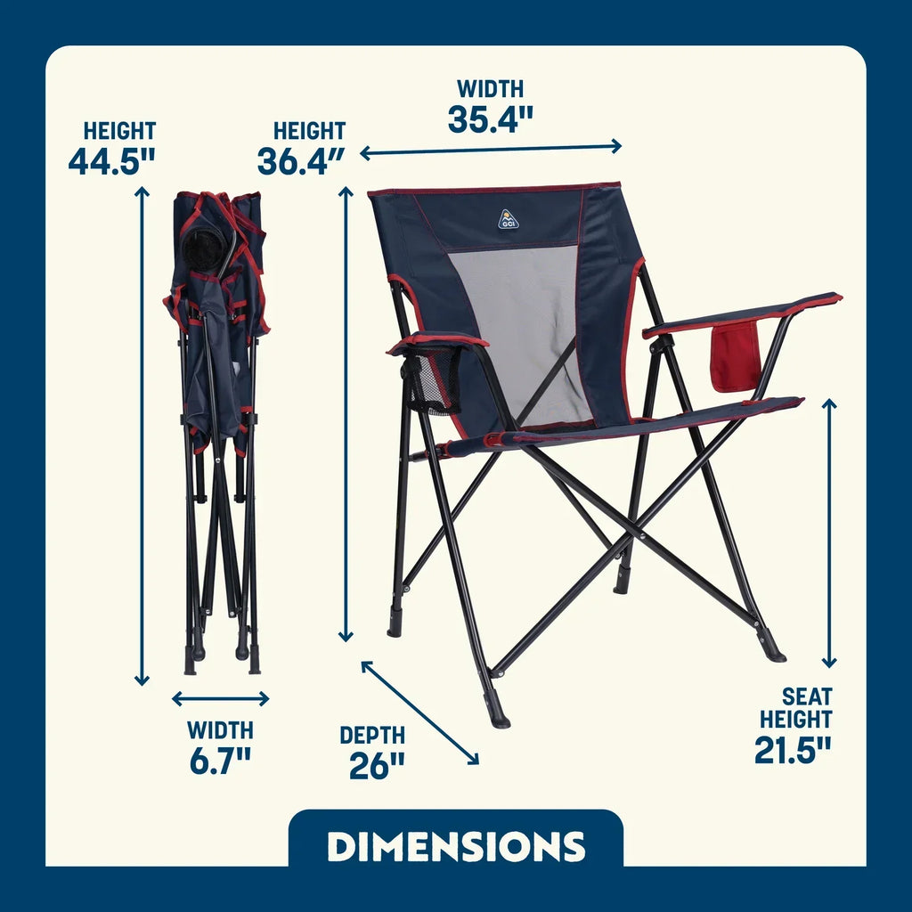 Telescoping Frame Comfort Quad Chair - Choice 989 - Space-Saving Micro-Folding Chair for Backpacking Detail
