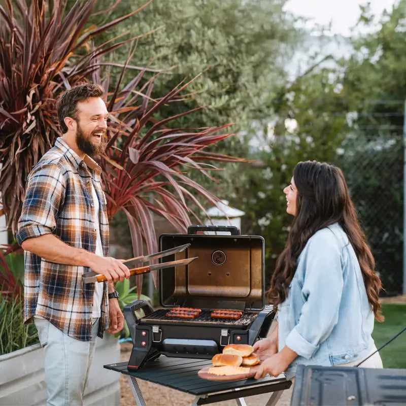 Heat-Resistant Compact Camp Table 25 - Choice 214 - Multi-Functional Heavy-Duty Grilling Table Counter Detail