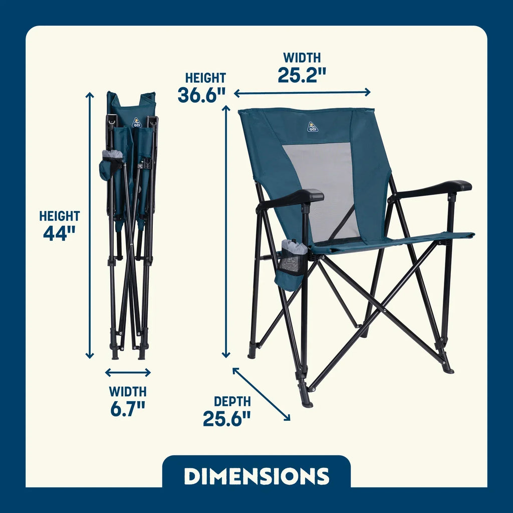 Micro-Folding Eazy Chair - Choice 976 - Premium Slim-Fold Compact Chair with Messenger Bag Detail