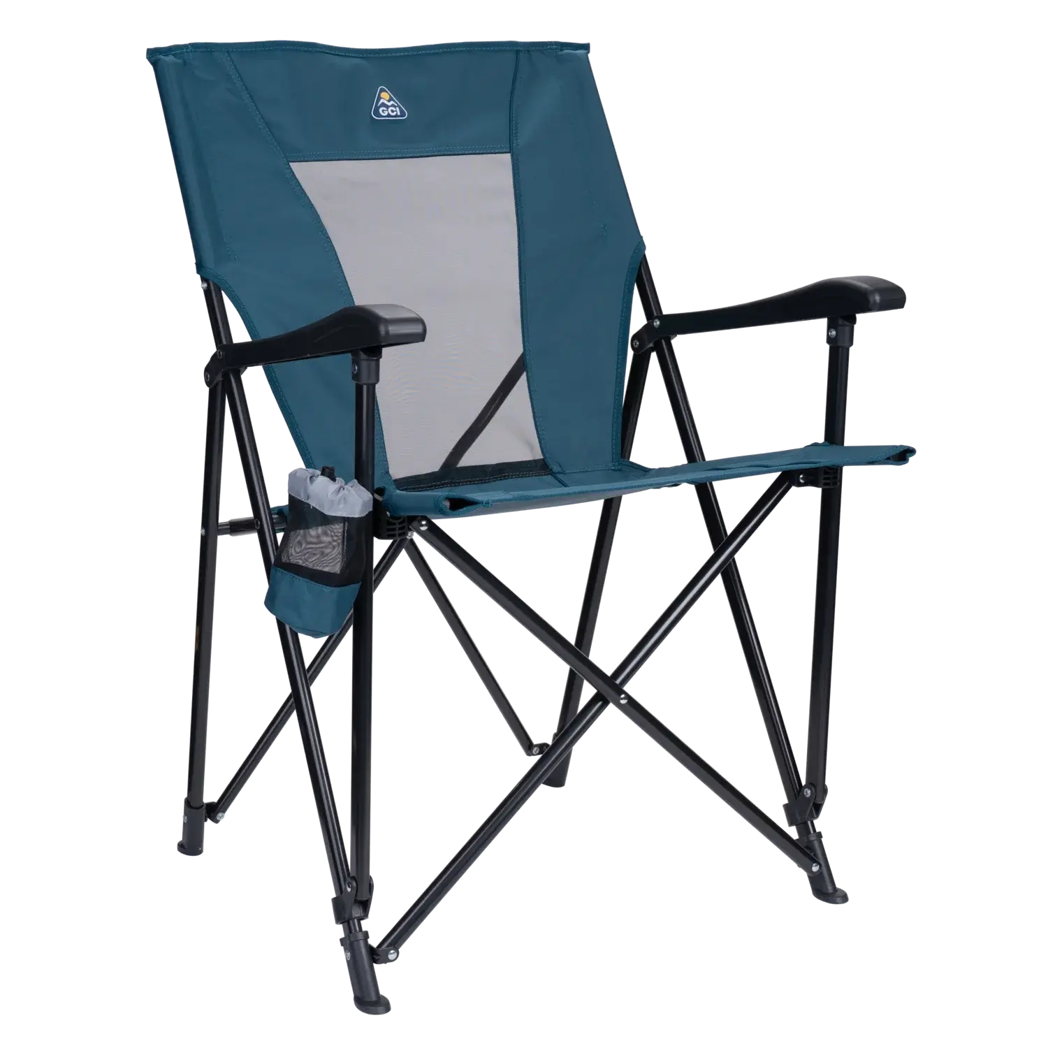 Micro-Folding Eazy Chair - Choice 976 - Premium Slim-Fold Compact Chair with Messenger Bag - Teal