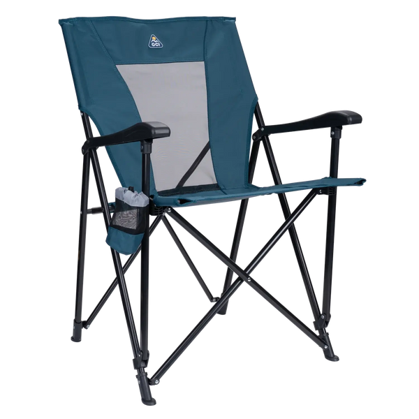 Micro-Folding Eazy Chair - Choice 976 - Premium Slim-Fold Compact Chair with Messenger Bag - Teal
