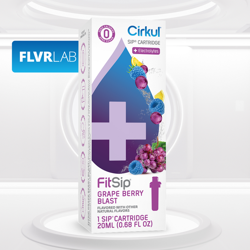 Refreshing Electrolyte FitSip Grape Berry Blast DPFR - Sugar-Free Fruit Flavor Cartridge Refill - Default Title
